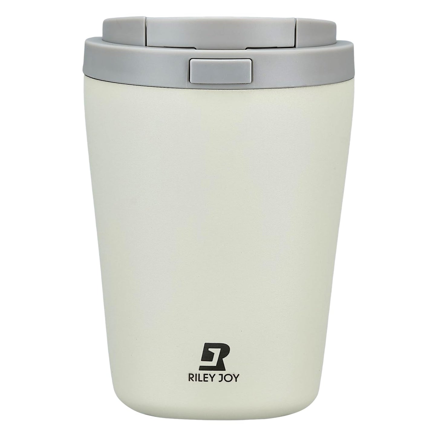 Insulated Coffee Mug for Travel with One-Tap Open Lid Spill Proof Stainless Steel Coffee Tumbler Car Mug Pink White 12OZ