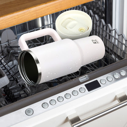 40oz Insulated Tumbler with Straw and Lid, Double-Wall Vacuum Stainless Steel Water Bottle, Keeps Drinks Hot and Cold for Hours, Travel Mug for Coffee Tea Water