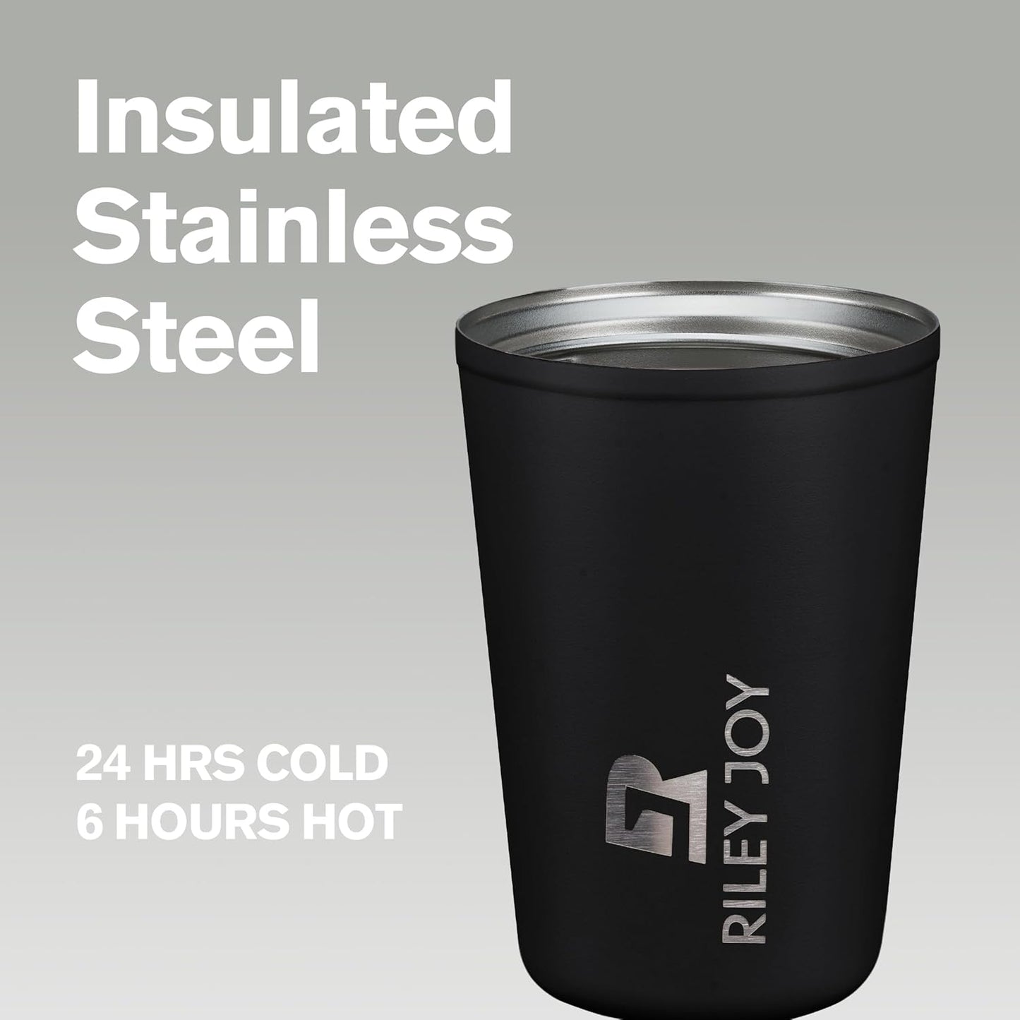 Insulated Coffee Mug for Travel Spill & Leak Proof Stainless Steel Coffee Tumbler Reusable Coffee Cup with Lid Black 13OZ