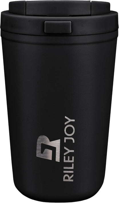 Insulated Coffee Mug for Travel Spill & Leak Proof Stainless Steel Coffee Tumbler Reusable Coffee Cup with Lid Black 13OZ