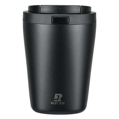 Insulated Coffee Mug for Travel with One-Tap Open Lid Spill Proof Stainless Steel Coffee Tumbler Car Mug Pink White 12OZ